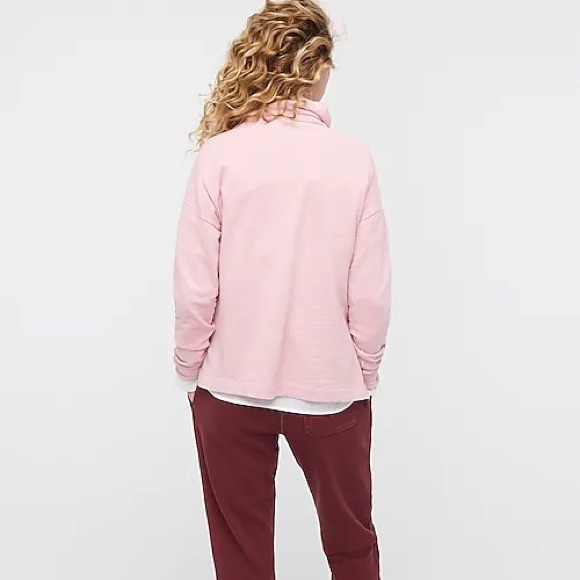 JCREW Vintage Cotton Terry Turtleneck NWT  XL Blk - Picture 7 of 7